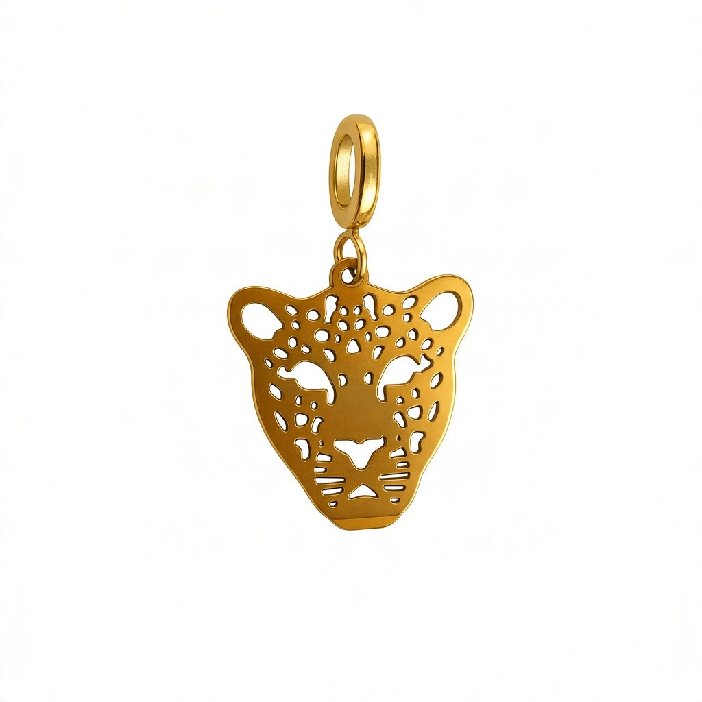 Gold Leopard Charm