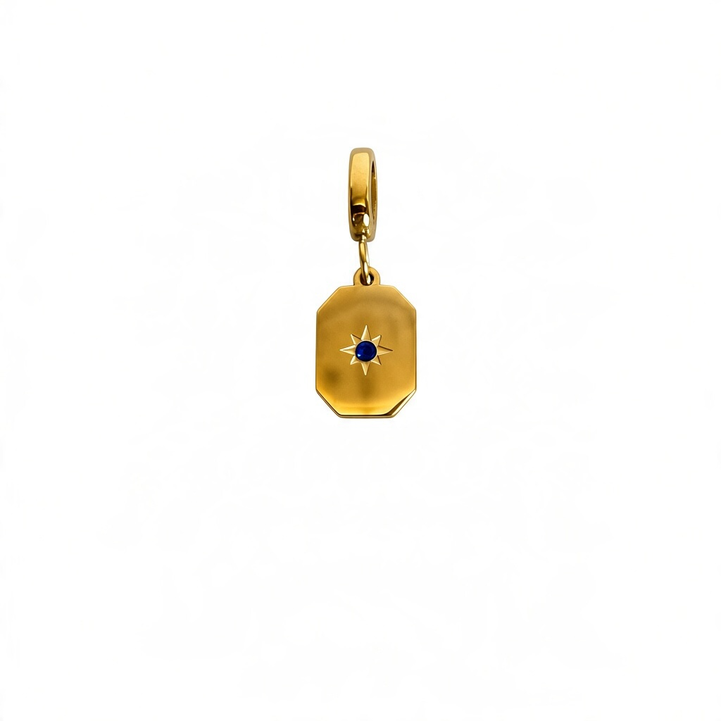 Sapphire Stone Charm