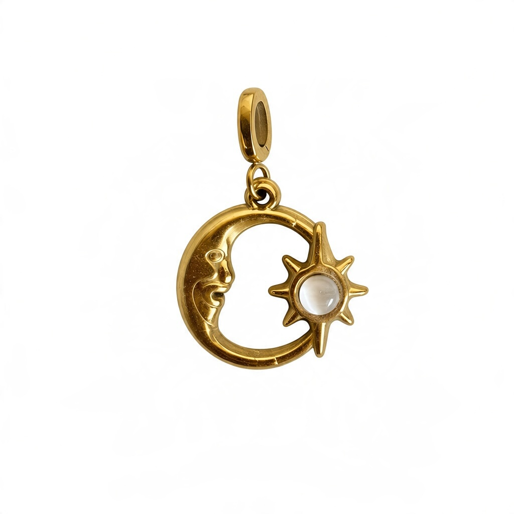 Moon Star Charm