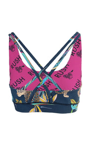 Cobalt Leopard Free My Heart Sports Bra