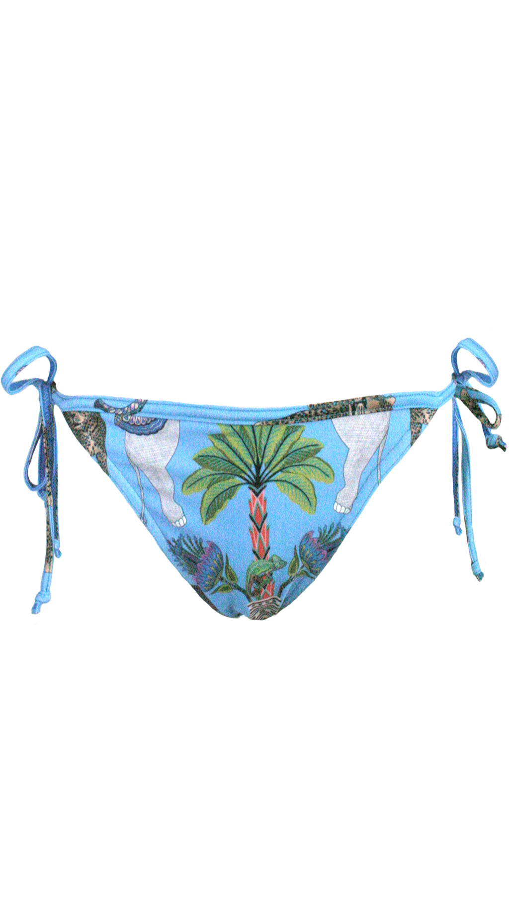 Lunch With Leopards Blue Bikini Bottom