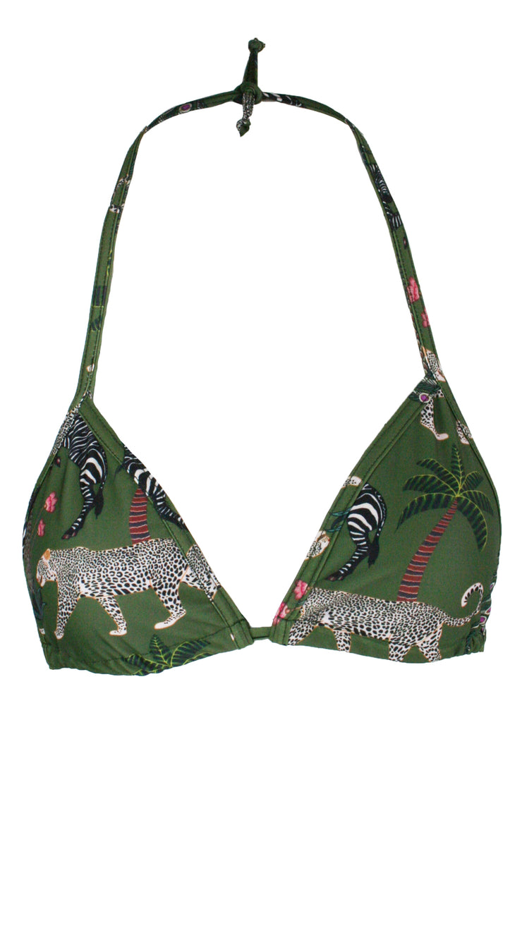 Okavango Olive Bikini Top