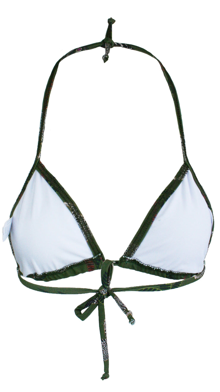 Okavango Olive Bikini Top