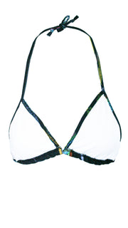 Cobalt Leopard Triangle Bikini Top