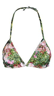 Rose Animal Triangle Bikini Top