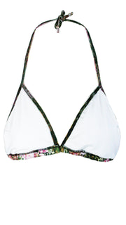 Rose Animal Triangle Bikini Top