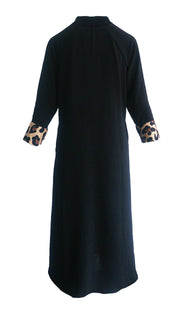 Panther Black Luxe Shirt Dress