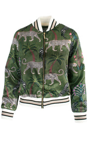 Okavango Olive Luxe Legacy Bomber Jacket