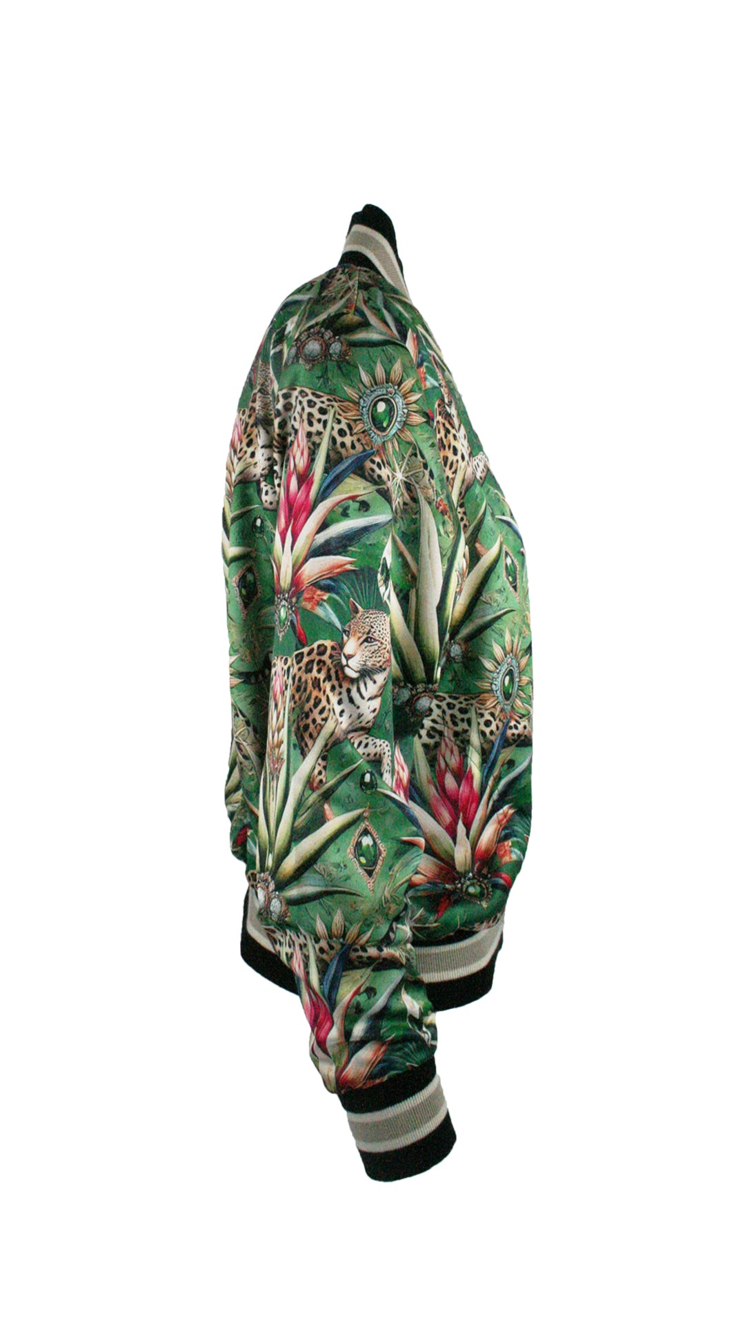 Wild Emerald Luxe Legacy Bomber Jacket