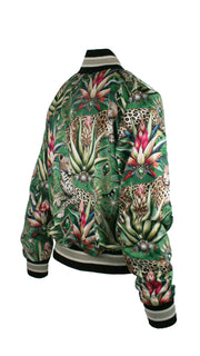 Wild Emerald Luxe Legacy Bomber Jacket