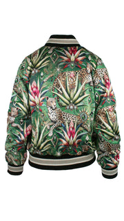 Wild Emerald Luxe Legacy Bomber Jacket