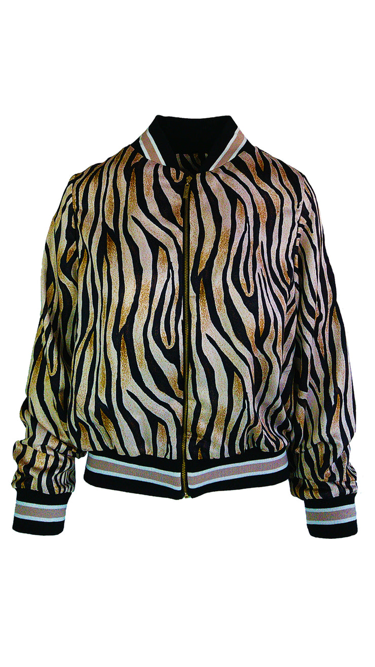 Zebra's Pride Luxe Legacy Bomber Jacket