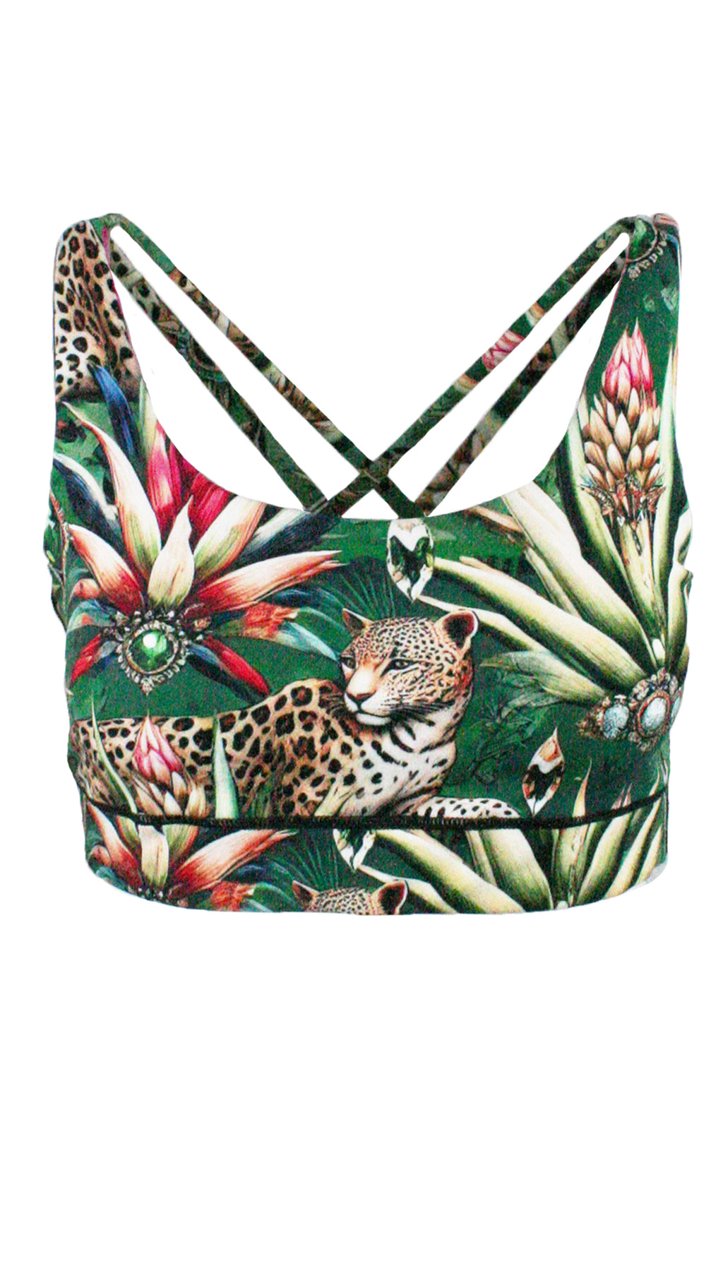 Wild Emerald Free My Heart Sports Bra