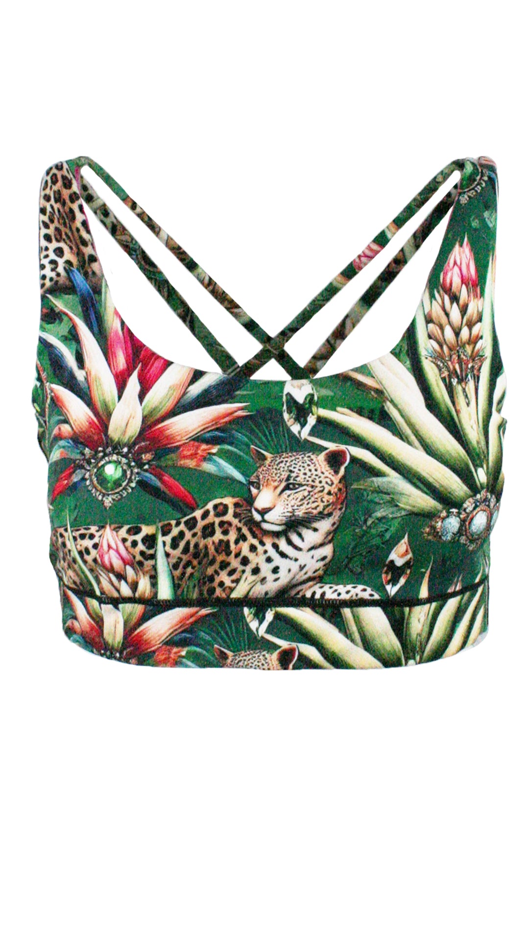 Wild Emerald Free My Heart Sports Bra
