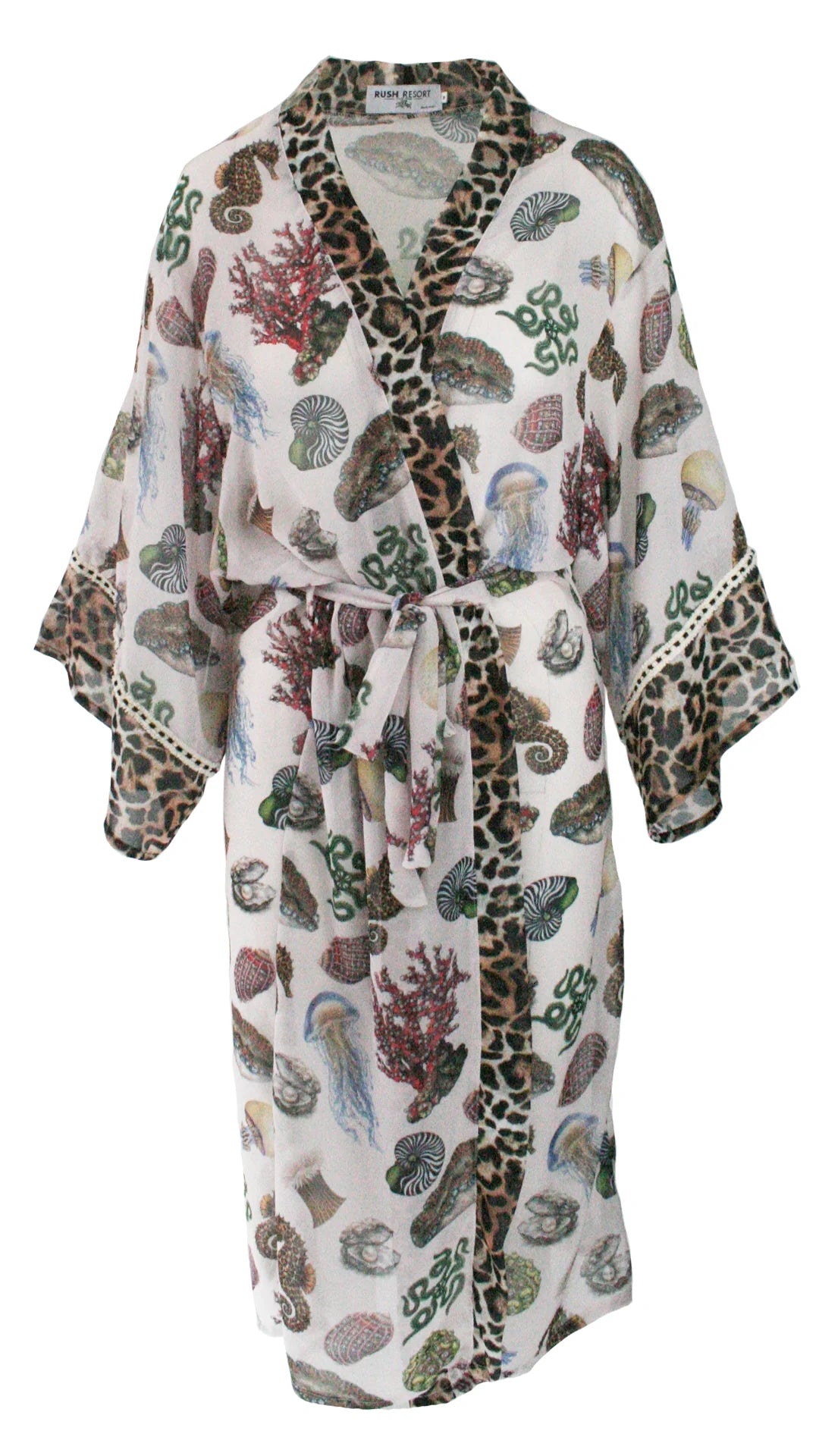 Ocean Jewels Chiffon Kimono Cover Up