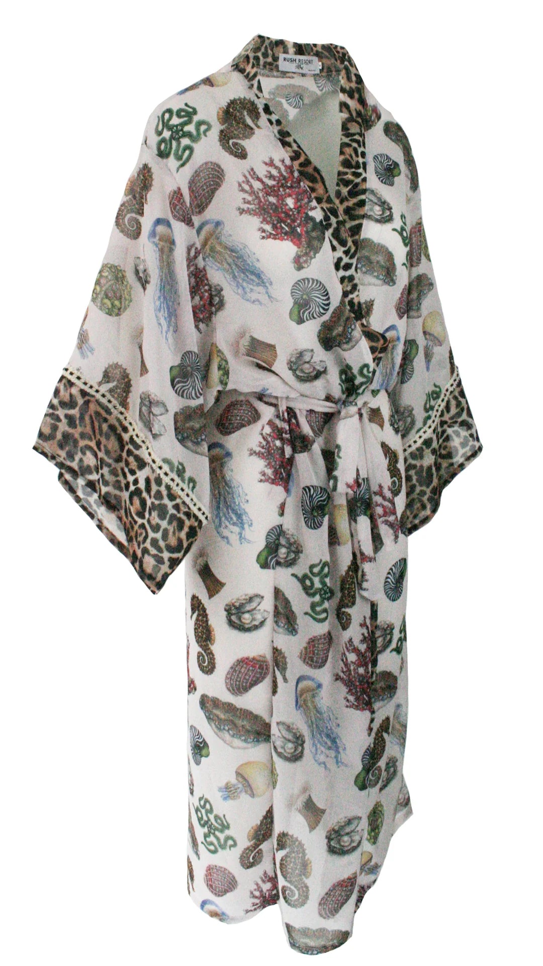 Ocean Jewels Chiffon Kimono Cover Up