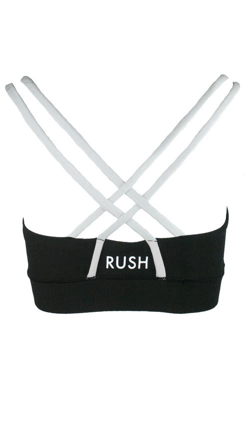 Black Free My Heart Sports Bra