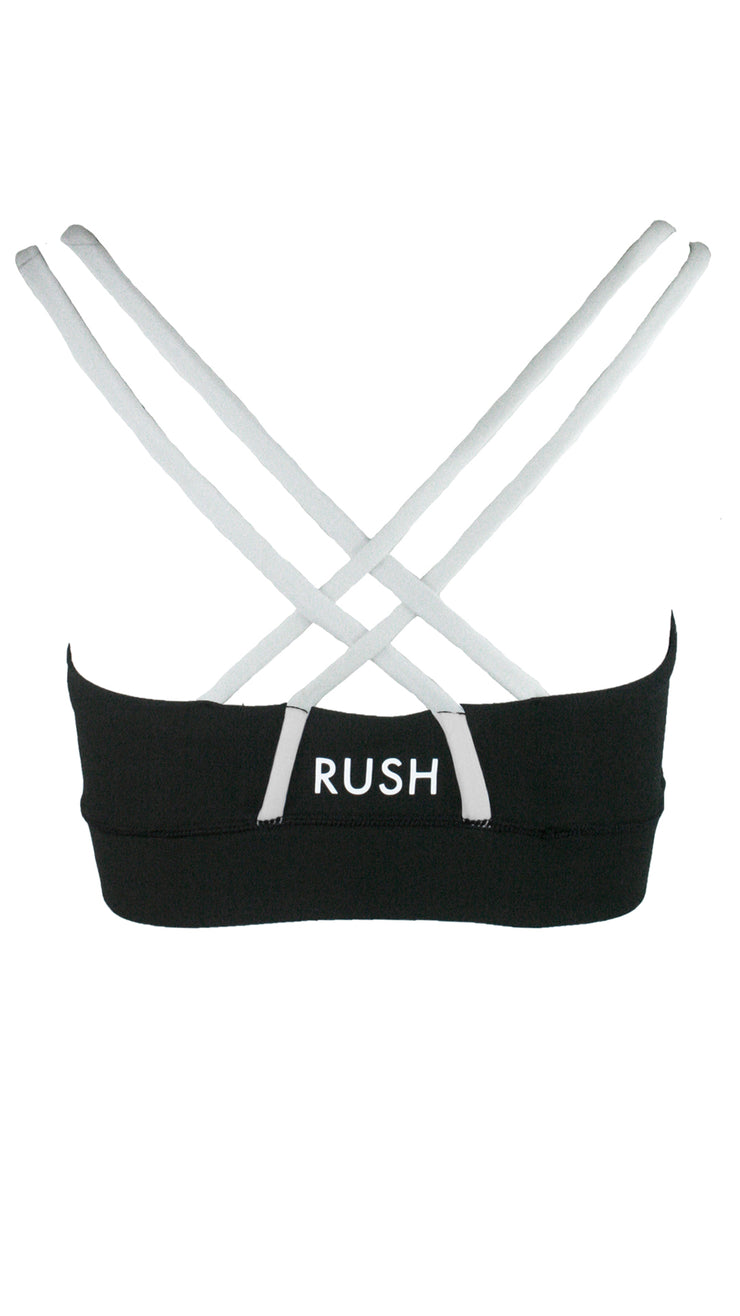 Black Free My Heart Sports Bra