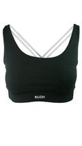 Black Free My Heart Sports Bra
