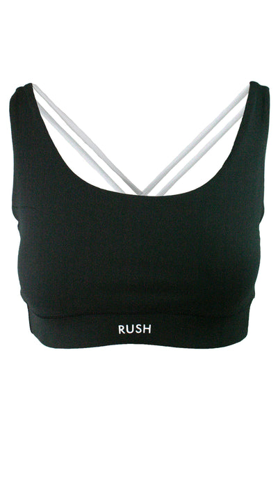 Black Free My Heart Sports Bra