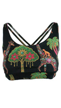 Zambezi Gold Black Free My Heart Sports Bra