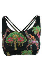 Zambezi Gold Black Free My Heart Sports Bra