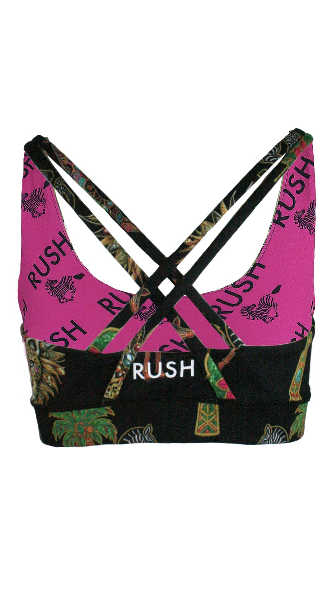 Zambezi Gold Black Free My Heart Sports Bra