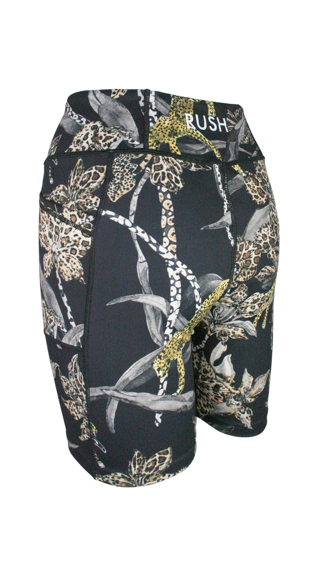 Midnight Orchid Active High Waist Shorts