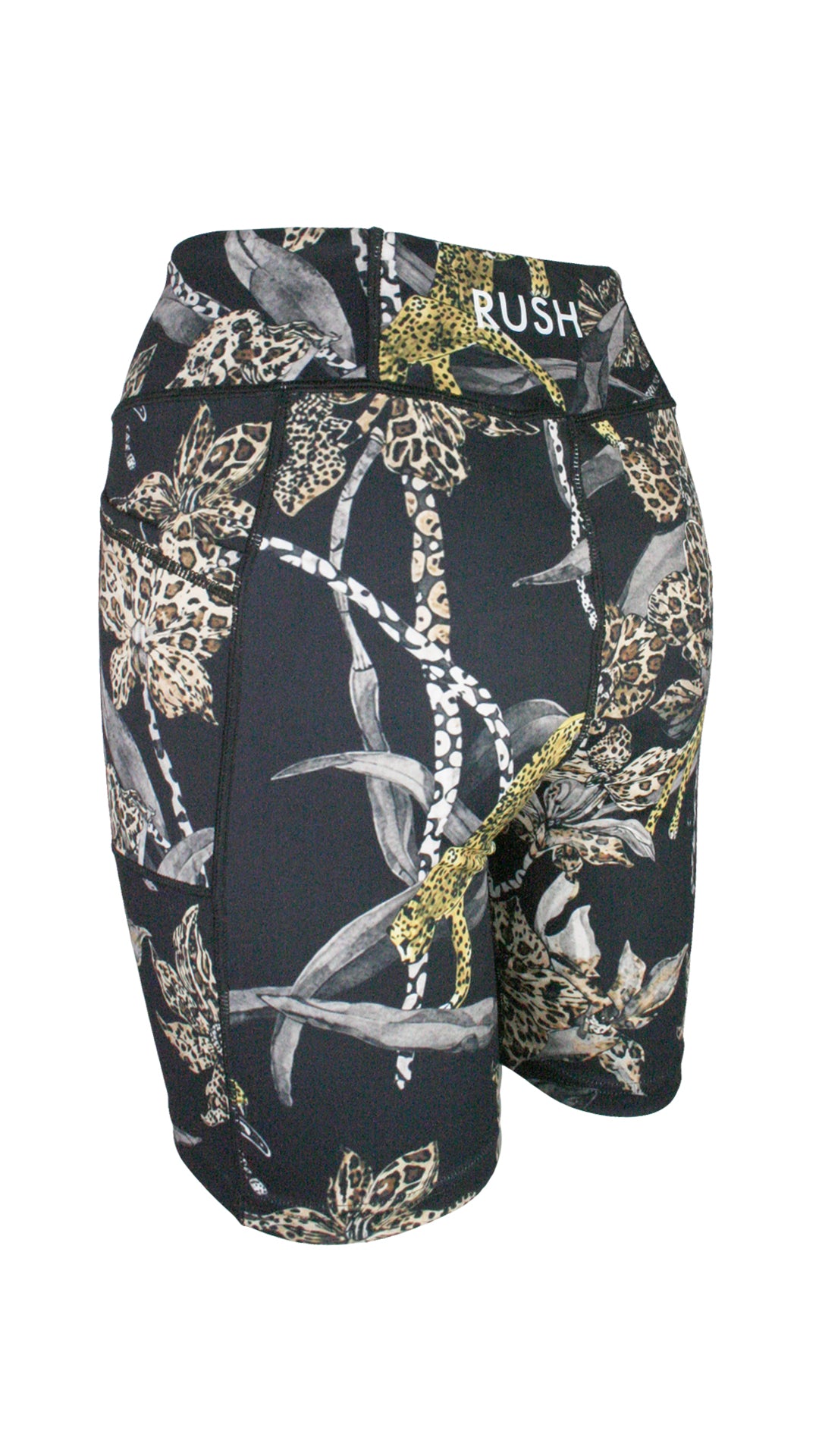 Midnight Orchid Active High Waist Shorts