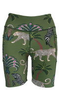 Okavango Olive Active High Waist Shorts