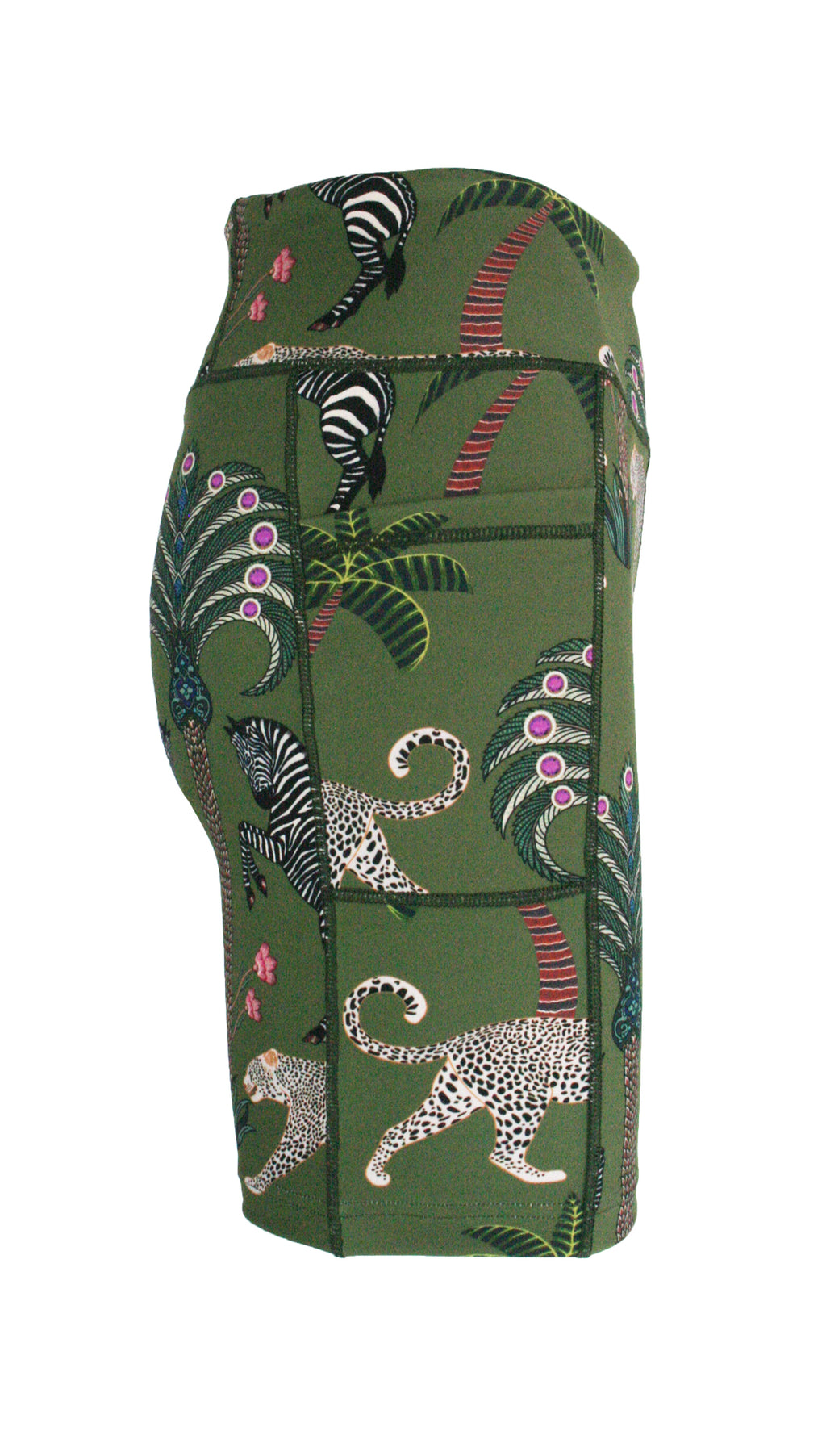 Okavango Olive Active High Waist Shorts