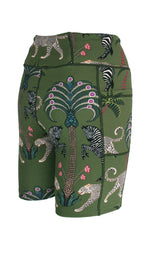 Okavango Olive Active High Waist Shorts