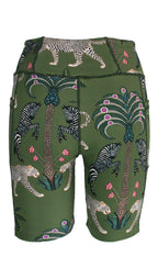 Okavango Olive Active High Waist Shorts