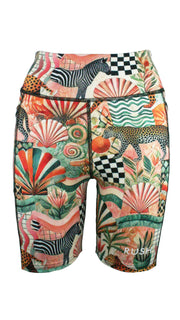 Sunkissed Safari Active High Waist Shorts