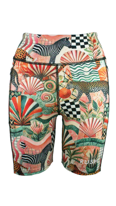 Sunkissed Safari Active High Waist Shorts