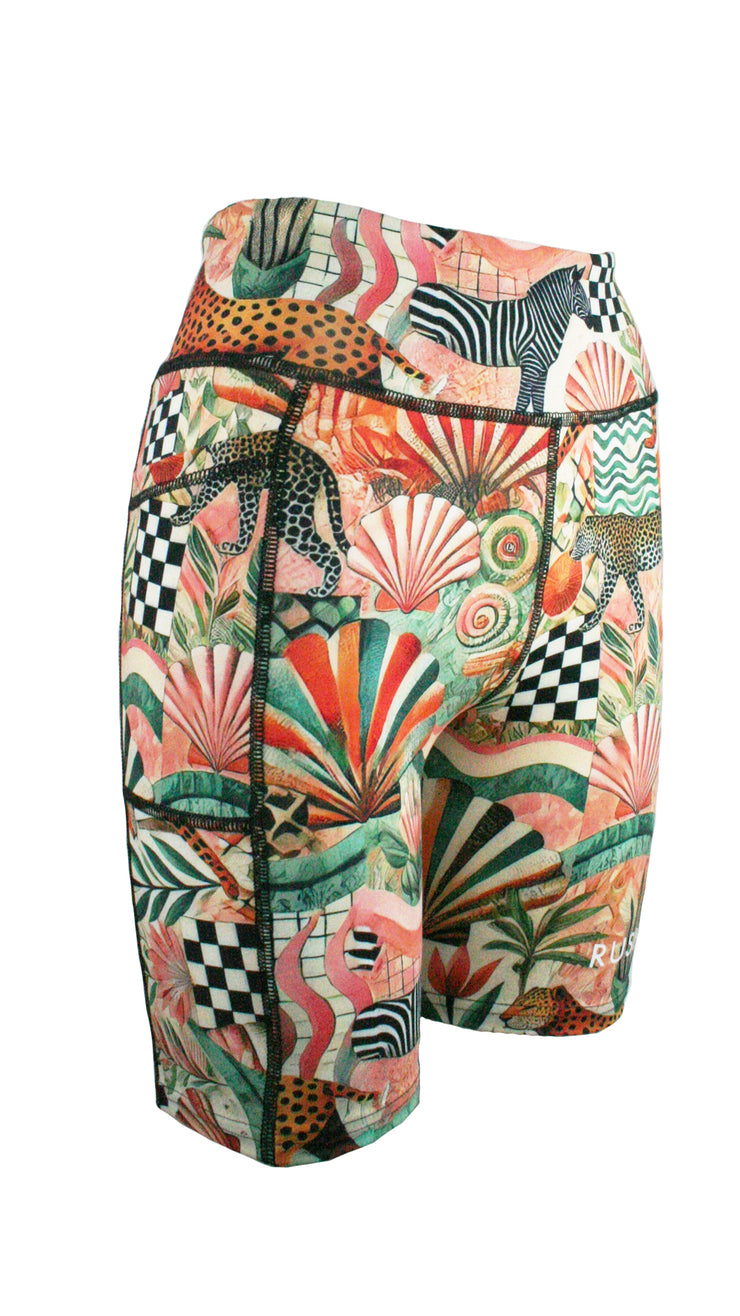 Sunkissed Safari Active High Waist Shorts