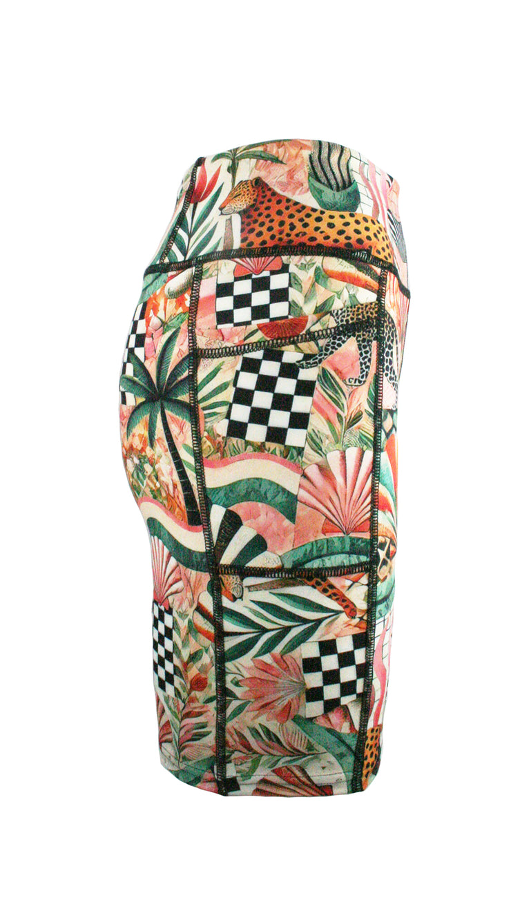 Sunkissed Safari Active High Waist Shorts