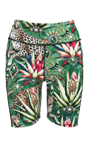 Wild Emerald Active High Waist Shorts