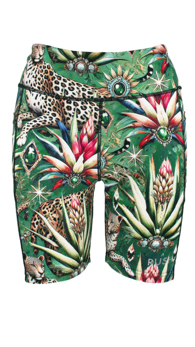Wild Emerald Active High Waist Shorts