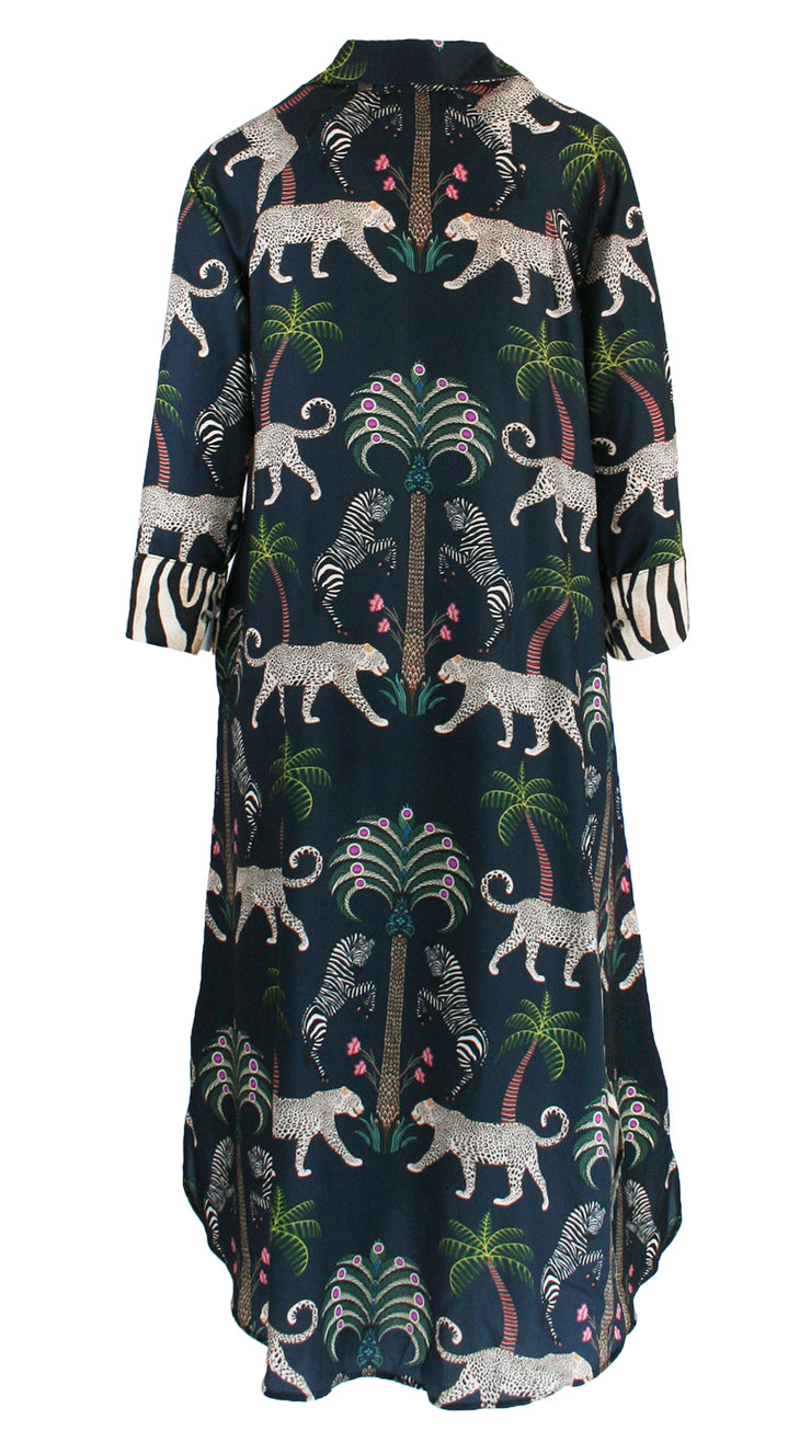 Okavango w/ Zebra's Pride Luxe Shirt Dress