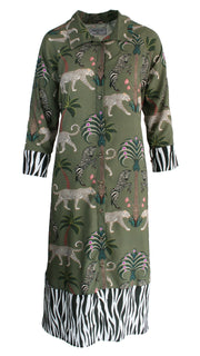 Okavango Olive Luxe Shirt Dress