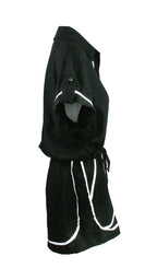 Black Monaco Trim Jumpsuit