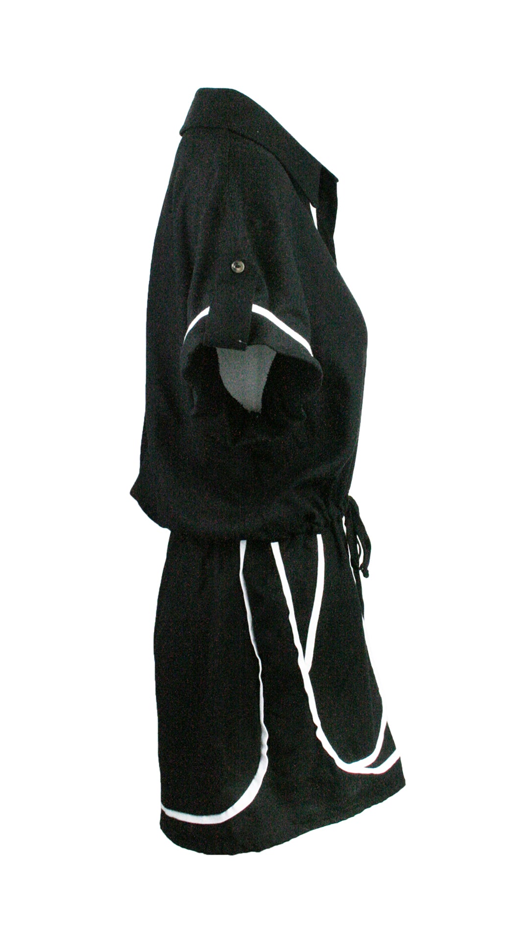 Black Monaco Trim Jumpsuit
