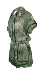 Okavango Olive Monaco Trim Jumpsuit