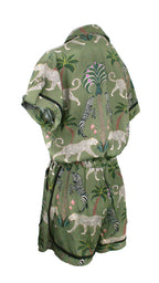 Okavango Olive Monaco Trim Jumpsuit