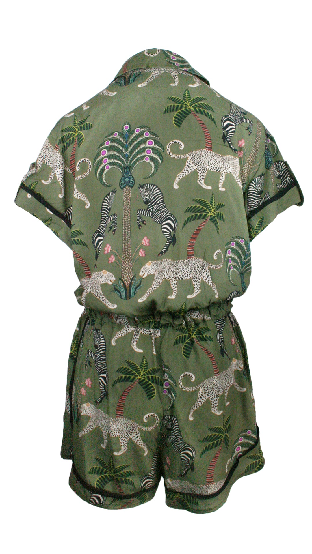Okavango Olive Monaco Trim Jumpsuit