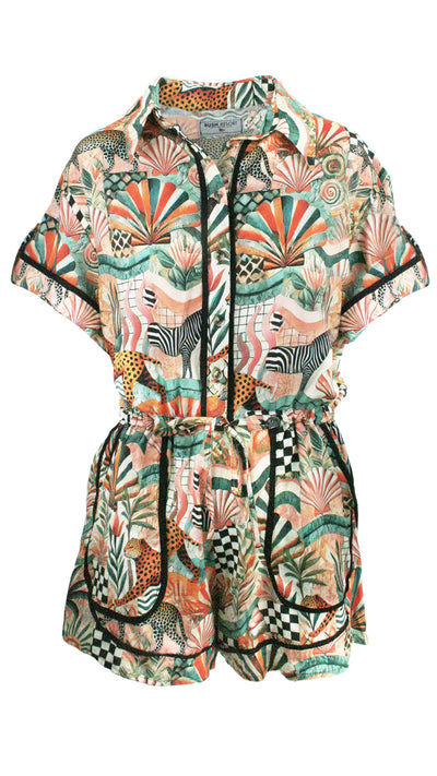 Sunkissed Safari Monaco Trim Jumpsuit