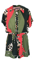 Waving Leopard Monaco Trim Jumpsuit