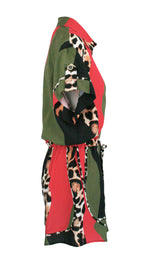 Waving Leopard Monaco Trim Jumpsuit