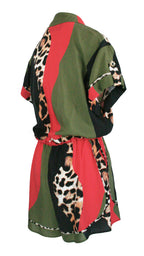Waving Leopard Monaco Trim Jumpsuit